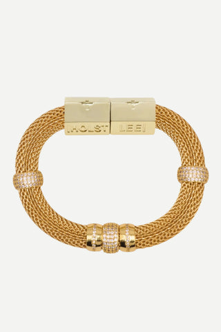 Holst + Lee Luxe Classic Mesh Bracelet, Gold HOLST+LEE