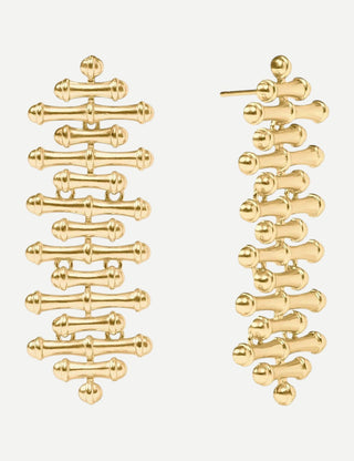 Julie Vos Bamboo Earring, Gold