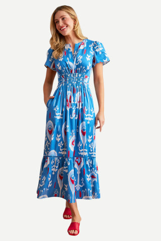 Sheridan French Eloise Dress, Americana Ikat SHERIDAN FRENCH