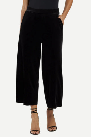 Jude Connally Lolly Stretch Velvet Pant, Black JUDE CONNALLY