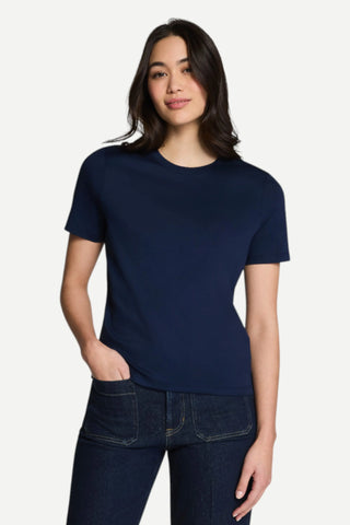 Spanx Crewneck Tee, Navy SPANX
