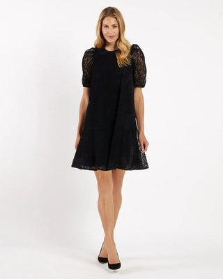 Jude Connally Harper Lace Dress, Black Scallop JUDE CONNALLY