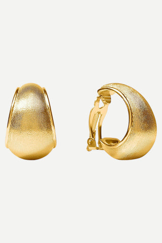 Julie Vos Cobblestone Hoop Clip Earring, Gold