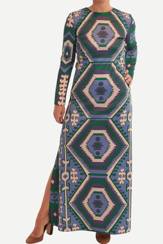 CK Bradley Ashton Dress, Kilim Blue Steel