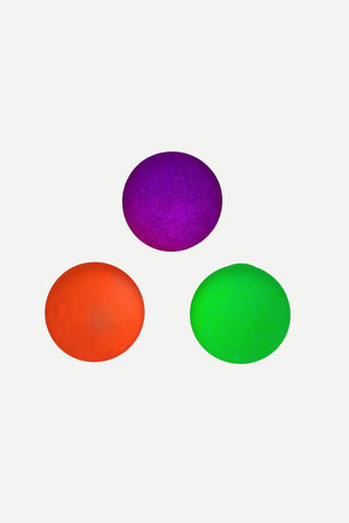 Two's Company The Blob Glow In The Dark Squishy Ball, 3 Assorted Colors