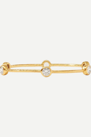 Julie Vos Milano Stone Bangle Bracelet, Cubic Zirconia