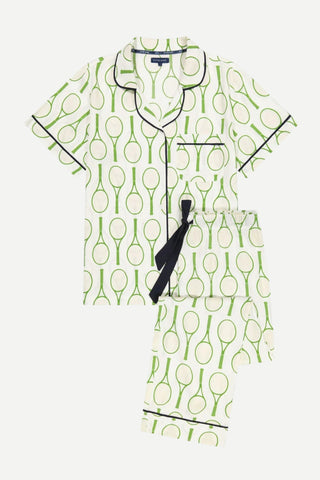 Katie Kime Tennis Time Pajama, Green