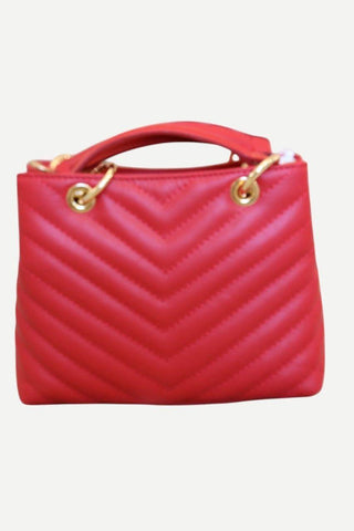 German Fuentes Leather Handbag, Red