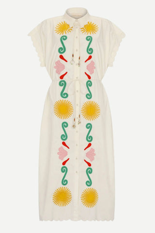 Carolina K, Valerie Kaftan Dress, Off White Carolina K