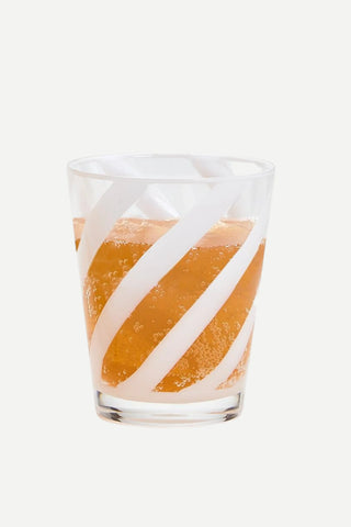 Two's Company Opaque White Drinking Glass, 15oz TWO'S COMPANY