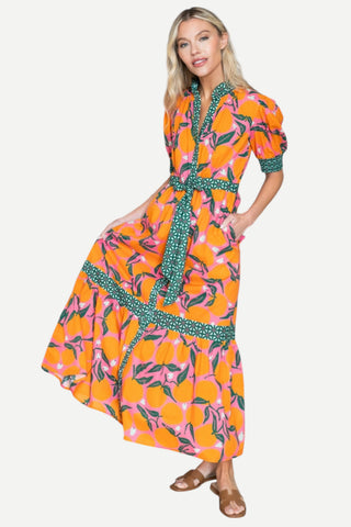 Sheridan French Birdie Dress - Clementine