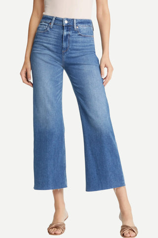 Paige Denim Anessa W/ Raw Hem Denim, Rock Show Distressed
