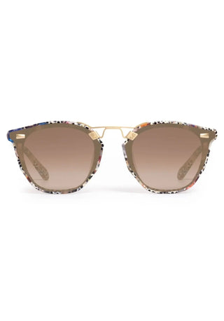 Krewe Beau Nylon Granita 18K Mirrored Sunglasses