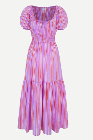 Pink City Prints Katie Dress, Perfume Stripe