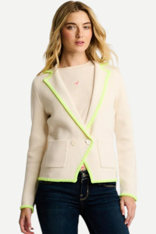 Lisa Todd Stitchy Mix Blazer, Natural LISA TODD