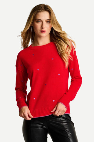 Lisa Todd Call It Love Sweater, Risky Red