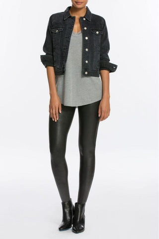 Spanx Faux Leather Leggings, Black