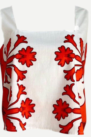 Anna Cate Blake Top, Cherry Fire