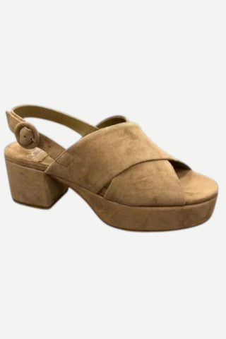 Jeffrey Campbell Zentra Heel, Beige Suede JEFFREY CAMPBELL