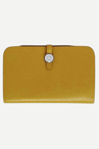 BC Bags Leather Wallet, Mustard BC Bags
