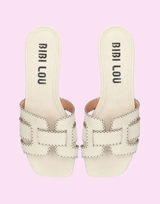 Bibi Lou Holly Flat, Off White LOLA CRUZ/BIBI LOU