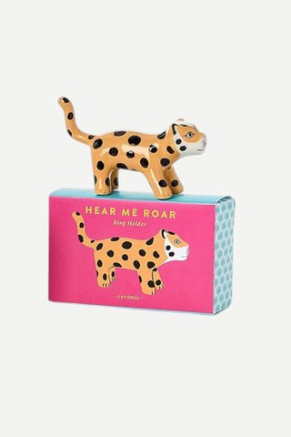 Two's Company Wild Cat Jewelry / Ring Holder, Pink TWO'S COMPANY