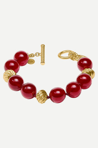 Julie Vos Ravello Bracelet, Cranberry