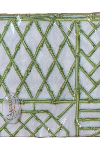 Caspari Dinner Napkin, Bamboo Screen Moss