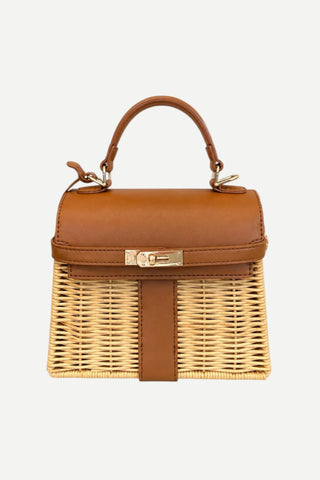 Lisi Lerch Celine Wicker Handbag, Camel LISI LERCH
