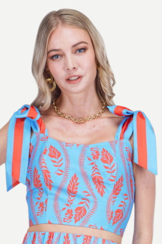 Joy Joy Bow Bustier, Crimson Fern JOY JOY