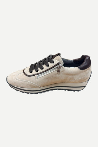 Softwaves Dory Velour Sneaker, Sahara/Africa