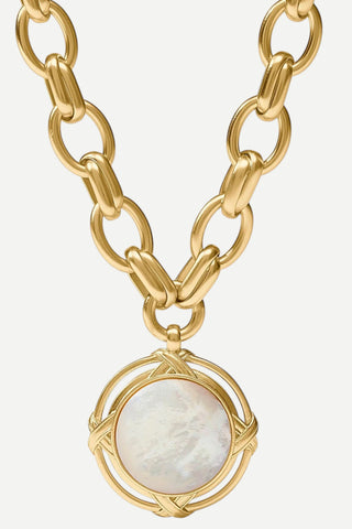 Julie Vos Essex Statement Necklace, Mother of Pearl
