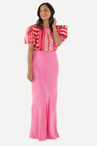 Emily McCarthy Bias Skirt, Pink Carnation