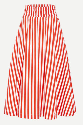 Livro Pavilion Skirt, Red Stripes