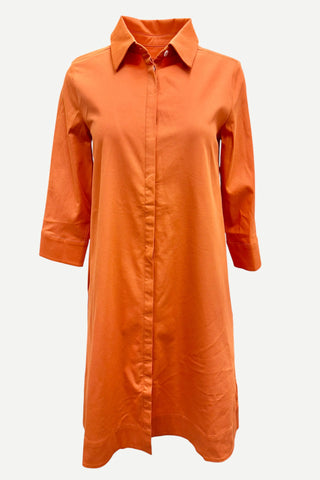 Perlavera Blake 3/4 Sleeve, Missy Fit Midi Dress, Orange Perlavera