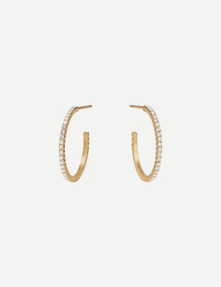 Julie Vos Small Windsor Hoop, CZ