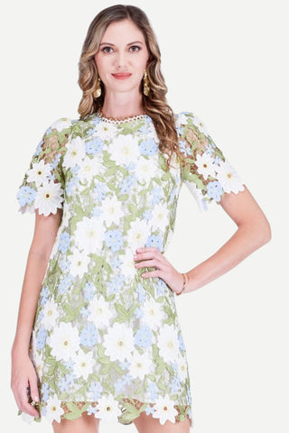 Jade Lace Chemise Dress, Wildflower Lace JADE