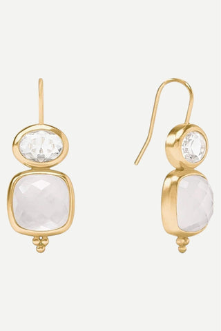 Julie Vos Kaleidoscope Earring, Iridescent Clear Crystal