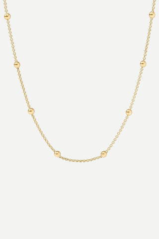 Julie Vos Solara Delicate Station Necklace - 43.5 in, Gold