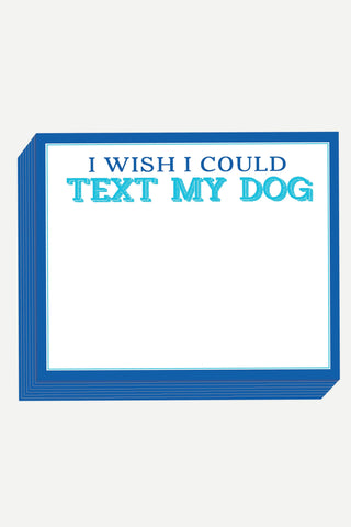 Rosanne Beck Collections Tall Stack, Handpainted I wish I could TEXT MY DOG