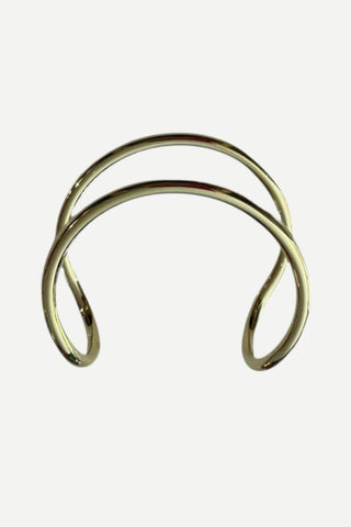 Sheila Fajl Catasha Cuff Bracelet, Shiny 18K Gold Plated