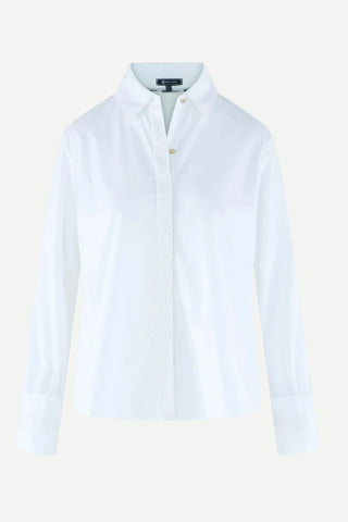 Emily Mccarthy Classic Oxford Shirt, White Cotton Poplin