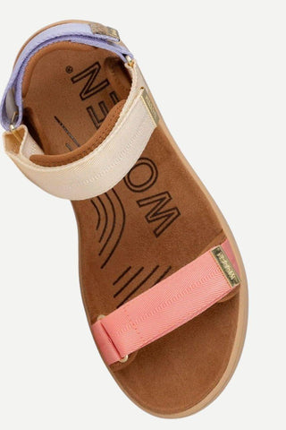 Woden Line Sandal, Butter Multi