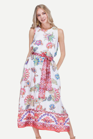 Jade Column Dress 50", Briar Bloom