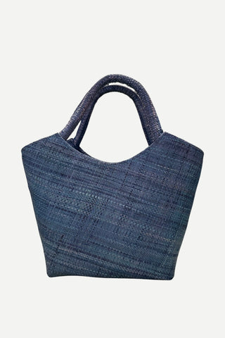 Shebobo Little Betty Mini Straw Purse Zippered Handbag, Blue Shebobo