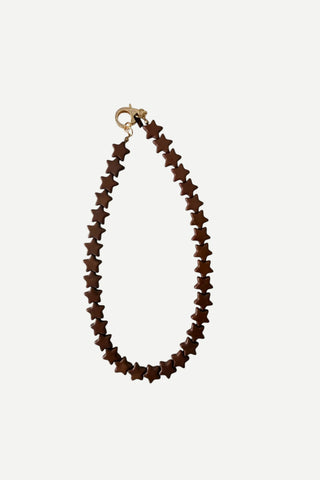 Smith & Co Stars Necklace, Brown