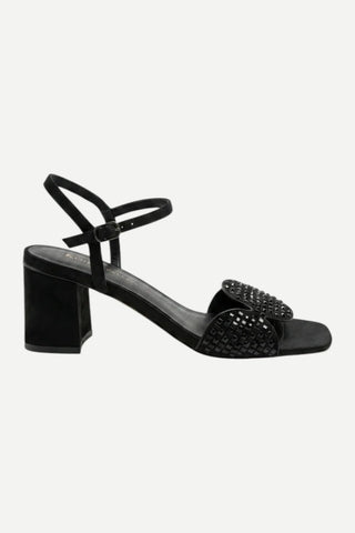 Koko + Palenki Sphere 2 Heel, Black Satin