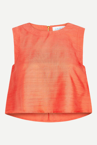 LIVRO Crop Top, Cranberry