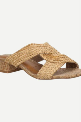 Bruno Menegatti Verina Slide Sandal, Natural Pecan