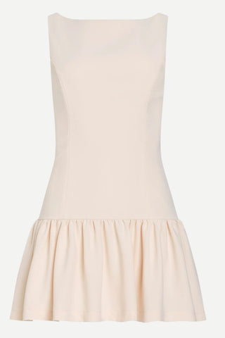 Amanda Uprichard Katina Skort Romper, Biscotti